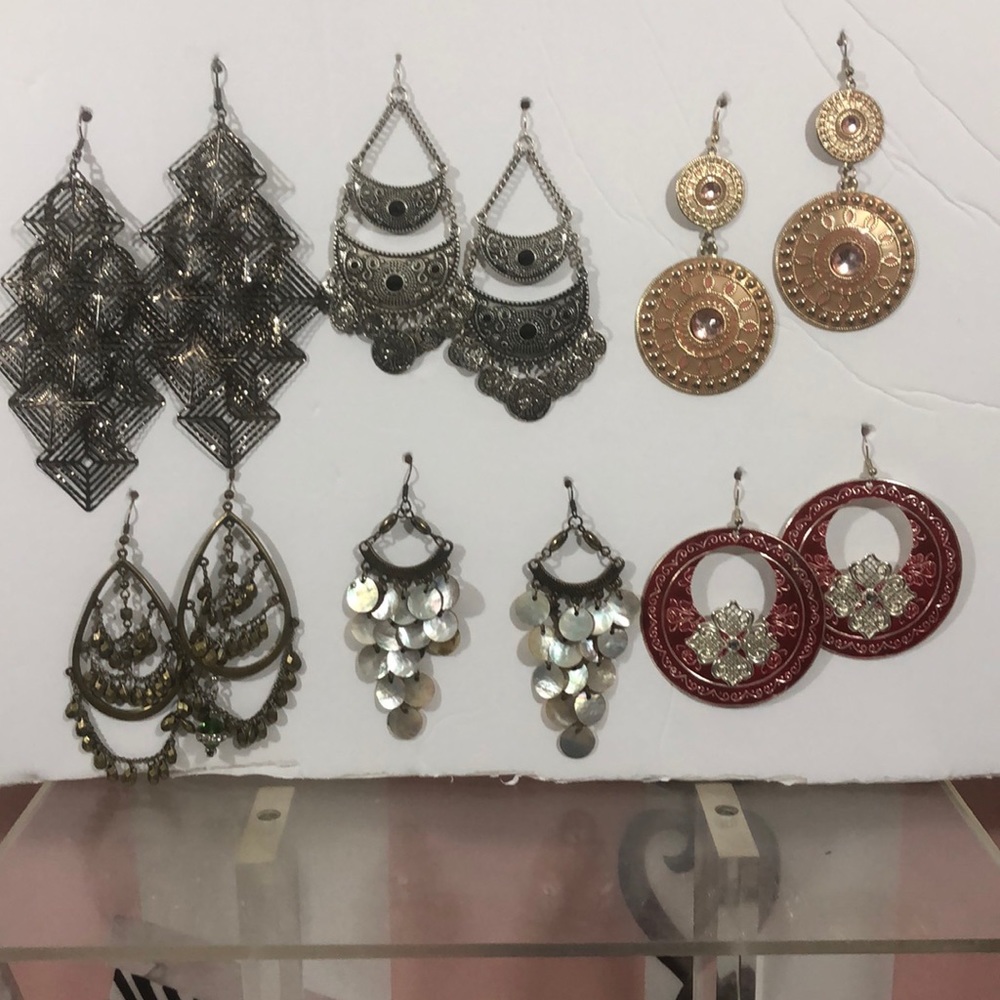 Boho earrings lot of 6 earrings